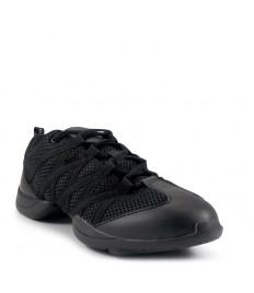 Scarpa da ballo Bloch unisex latino tessuto nero modello criss cross