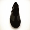 Sneakers pelle nero camoscio nero suola bufalo tacco 20