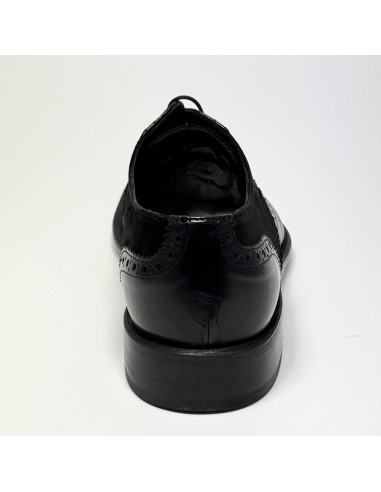 Scarpa da ballo uomo ballo da sala liscio tango cerimonia camoscio pelle nero suola cuoio pomiciato tacco 25 sottotacco gomma