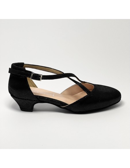 Scarpa da ballo donna ballo da sala liscio allenamento studio training nabuk lucertolina suola bufalo tacco 30 stiletto