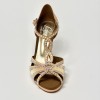 Scarpa da ballo donna latino americano ballo da sala raso flesh strass boreali plateau suola bufalo tacco 85 stiletto