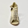 Scarpa da ballo donna latino liscio da sala tango spuntata pelle tessuto sabbia suola cuoio tacco 90