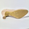 Scarpa da ballo donna liscio da sala standard punta chiusa pelle carne suola bufalo tacco 70 rocchetto