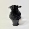 Scarpa da ballo donna latino liscio spuntata nabuk stampato nero vernice nero suola cuoio tacco 30 largo