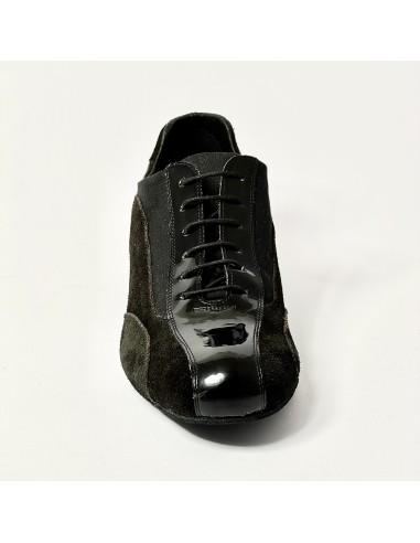 Sneakers da ballo uomo latino liscio tango camoscio vernice tessuto nero suola bufalo tacco 20