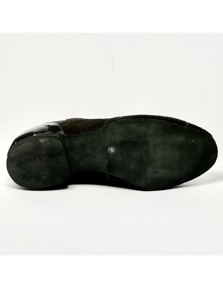 Sneakers da ballo uomo latino liscio tango camoscio vernice tessuto nero suola bufalo tacco 20