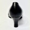 Scarpa da ballo donna liscio da sala standard punta chiusa pelle nero suola bufalo tacco 50 rocchetto