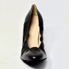 Scarpa da ballo donna liscio da sala standard punta chiusa pelle nero suola bufalo tacco 70 rocchetto