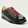 Scarpa da ballo latino americano e tempo libero pelle e camoscio nero suola gomma micro
