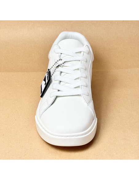 Scarpa da ballo Sneaker unisex per ballo latino salsa bachata tutta bianca allacciata suola gommina da ballo comodissima