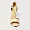 Scarpa da ballo donna tango argentino latino liscio pelle carne suola cuoio pomiciato tacco 90 sottile