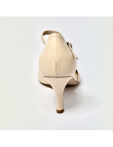 Scarpa da ballo donna tango argentino latino liscio pelle carne suola cuoio pomiciato tacco 70