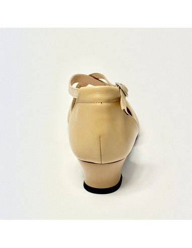 Scarpa da ballo donna ballo da sala liscio latino tango pelle carne suola bufalo tacco 30 largo
