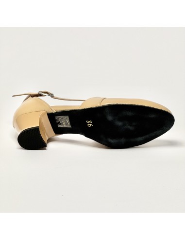 Scarpa da ballo donna ballo da sala liscio latino tango pelle carne suola bufalo tacco 30 largo