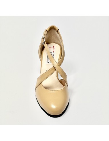 Scarpa da ballo donna ballo da sala liscio tango latino pelle carne suola bufalo tacco 70 rocchetto