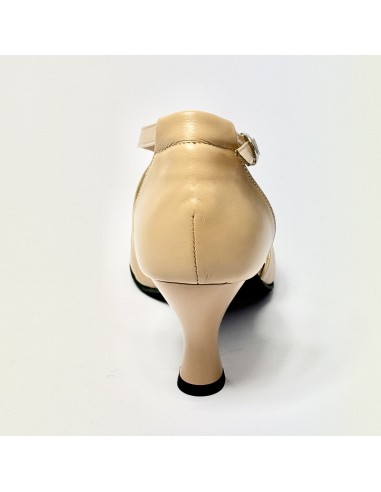 Scarpa da ballo donna ballo da sala liscio tango latino pelle carne suola bufalo tacco 70 rocchetto