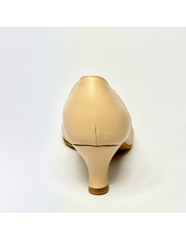 Scarpa da ballo donna liscio da sala standard punta chiusa pelle carne suola bufalo tacco 50 rocchetto
