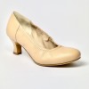 Scarpa da ballo donna liscio da sala standard punta chiusa pelle carne suola bufalo tacco 50 rocchetto