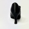 Scarpa da ballo donna ballo da sala standard liscio raso nero suola bufalo tacco 70 rocchetto