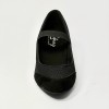 Scarpa da ballo donna ballo da sala standard liscio punta chiusa camoscio tessuto traspirante nero suola bufalo tacco 60