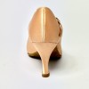 Scarpa da ballo donna ballo da sala standard punta chiusa raso carne suola bufalo tacco 70 rocchetto