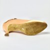 Scarpa da ballo donna ballo da sala standard punta chiusa raso carne suola bufalo tacco 70 rocchetto