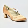 Scarpa da ballo donna standard cinturino trasversale raso carne suola bufalo tacco 50 rocchetto
