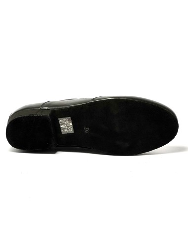Scarpa da ballo uomo ballo da sala liscio tango argentino latino americano pelle nera suola bufalo tacco 20