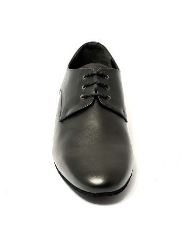 Scarpa da ballo uomo ballo da sala liscio tango argentino latino americano pelle nera suola bufalo tacco 25