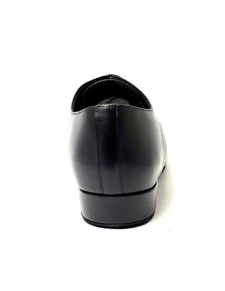 Scarpa da ballo uomo ballo da sala liscio tango argentino latino americano pelle nera suola bufalo tacco 25