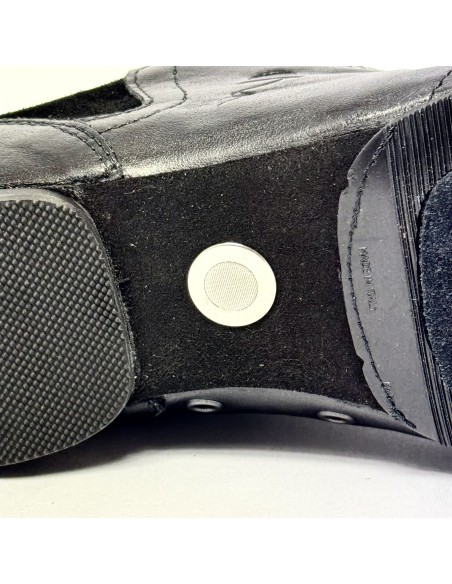 Sneakers da ballo per uomo latino americano tango argentino ballo da sala pelle camoscio nero suola intercambiabile  tacco 20