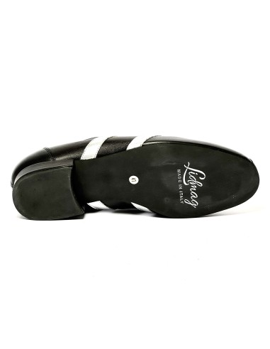 Sneakers pelle nero pelle argento suola gommina tacco 20
