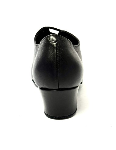 Scarpa da latino pelle nera suola bufalo tacco 40