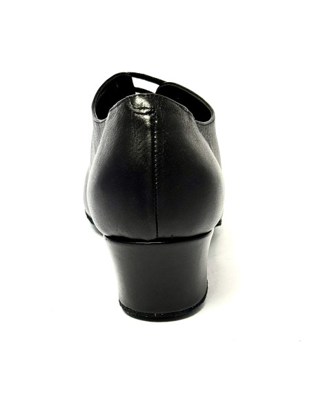 Scarpa da latino pelle nera suola bufalo tacco 40