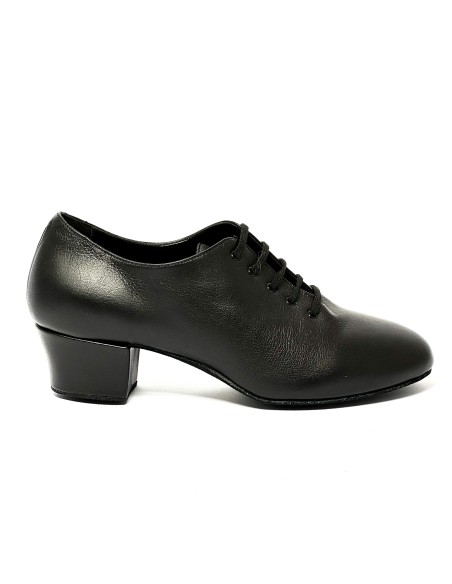 Scarpa da latino pelle nera suola bufalo tacco 40