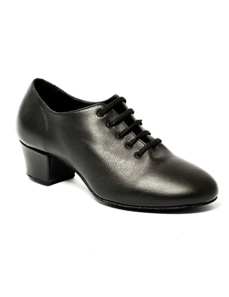 Scarpa da latino pelle nera suola bufalo tacco 40