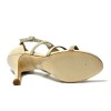 Scarpa da ballo donna cerimonia tango latino ballo da sala pelle beige nabuk fish suola cuoio pomiciato tacco 90 stiletto