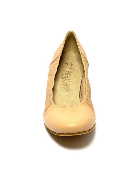 Scarpa da ballo donna ballo da sala standard liscio latino tango pelle carne suola bufalo tacco 30 largo