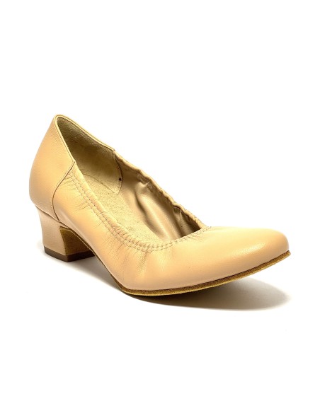 Scarpa da ballo donna ballo da sala standard liscio latino tango pelle carne suola bufalo tacco 30 largo