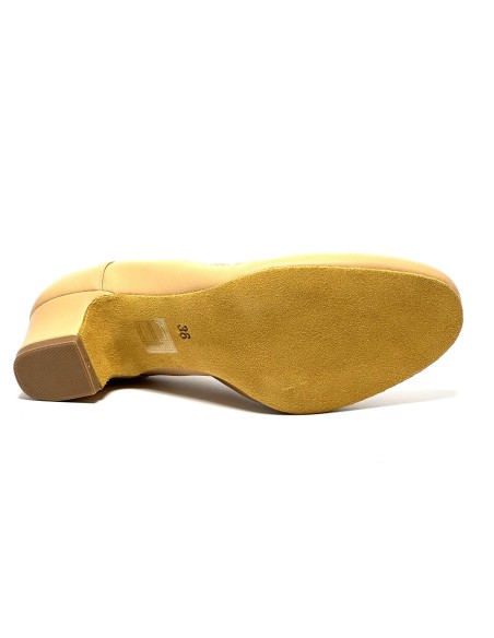 Scarpa da ballo donna ballo da sala standard liscio latino tango pelle carne suola bufalo tacco 30 largo