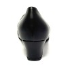 Scarpa da ballo donna ballo da sala standard liscio tango latino pelle nera suola bufalo tacco 30 largo