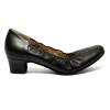 Scarpa da ballo donna ballo da sala standard liscio tango latino pelle nera suola bufalo tacco 30 largo