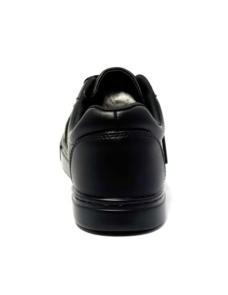 Scarpa da ballo Sneaker unisex per ballo latino americano salsa bachata tutta nera allacciata suola gommina da ballo comodissima