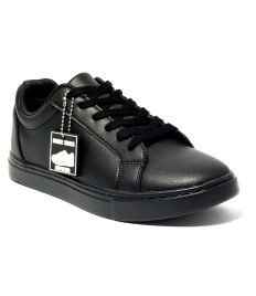 Scarpa da ballo Sneaker unisex per ballo latino americano salsa bachata tutta nera allacciata suola gommina da ballo comodissima