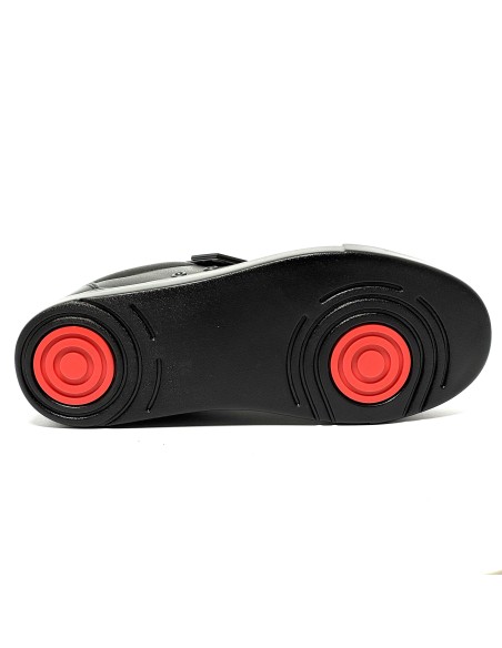 Scarpa da ballo Sneaker unisex per ballo latino americano salsa bachata tutta nera allacciata suola gommina da ballo comodissima