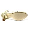 Scarpa da ballo donna latino americano ballo da sala liscio tango pelle fish platino suola cuoio pomiciato tacco 60 rocchetto