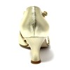 Scarpa da ballo donna latino americano ballo da sala liscio tango pelle fish platino suola cuoio pomiciato tacco 60 rocchetto