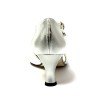 Scarpa da ballo donna latino americano ballo da sala liscio tango pelle fish argento suola cuoio pomiciato tacco 60 rocchetto
