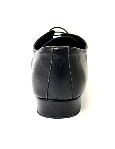 Scarpa allacciata pelle nero suola bufalo tacco 20