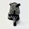 Scarpa da ballo donna latino americano liscio da sala spuntata raso nero tutta strass suola bufalo tacco 70 rocchetto